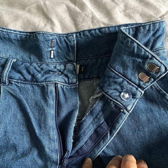 100% cotton high waisted jean shorts - Picture 4 of 5